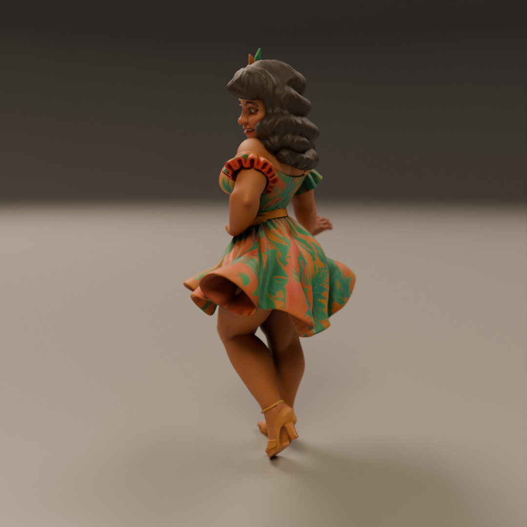 Brazilian pin-up 3D print model_10