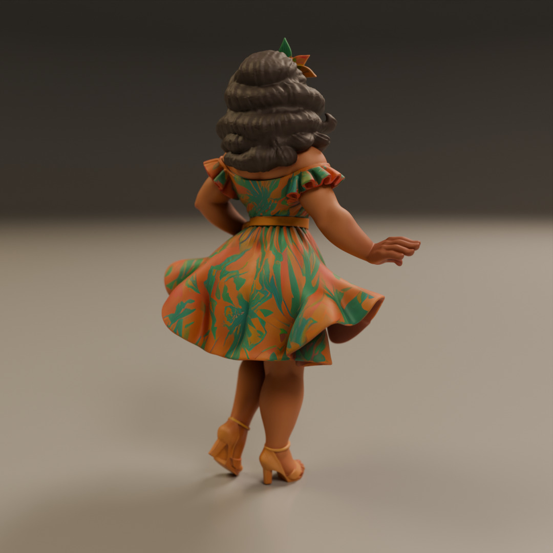 Brazilian pin-up 3D print model_11