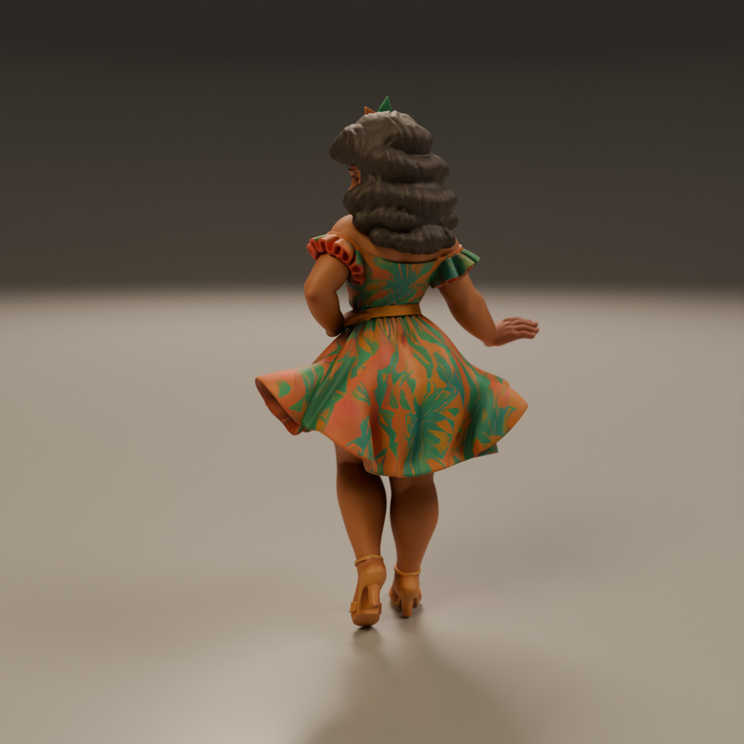 Brazilian pin-up 3D print model_14