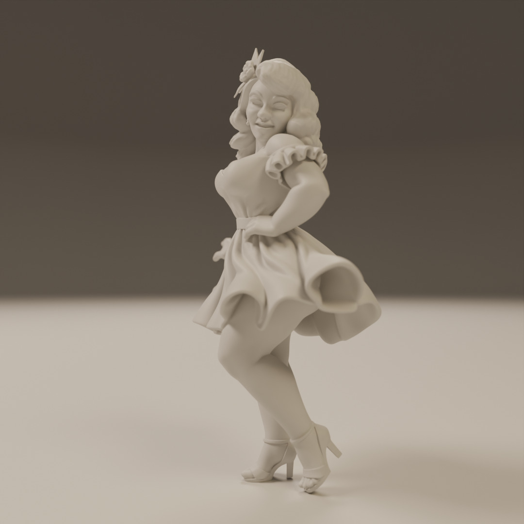 Brazilian pin-up 3D print model_5
