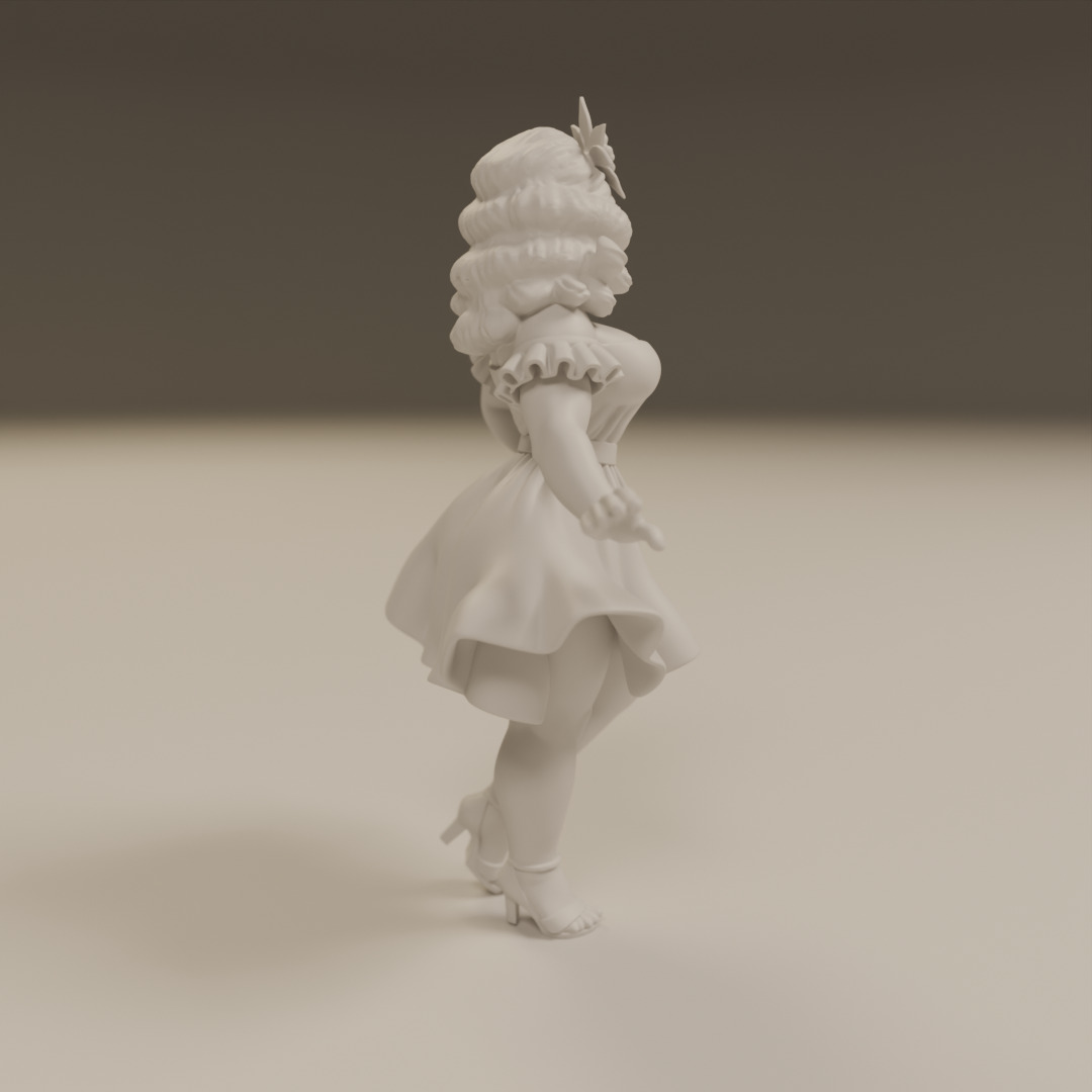 Brazilian pin-up 3D print model_7