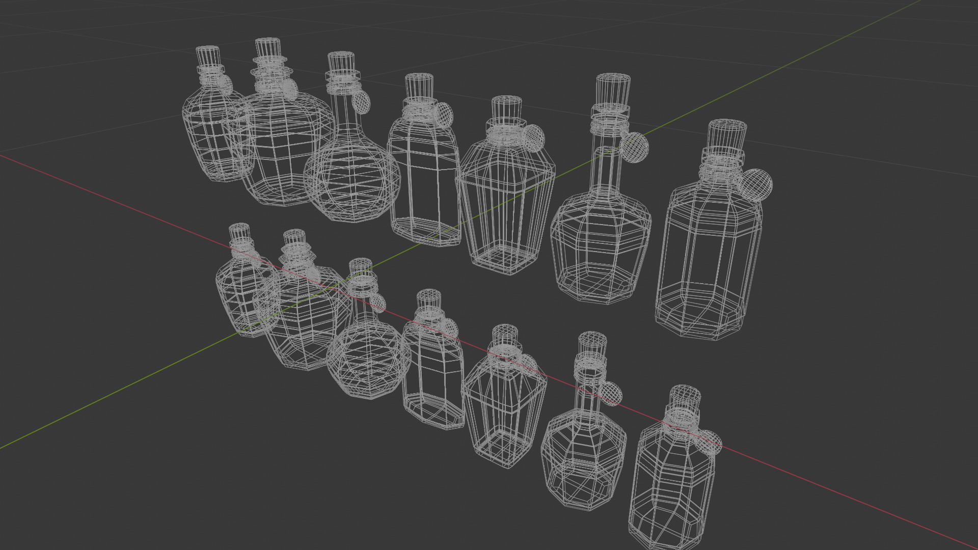Low Poly Potion Pack Low-poly 3D model_9