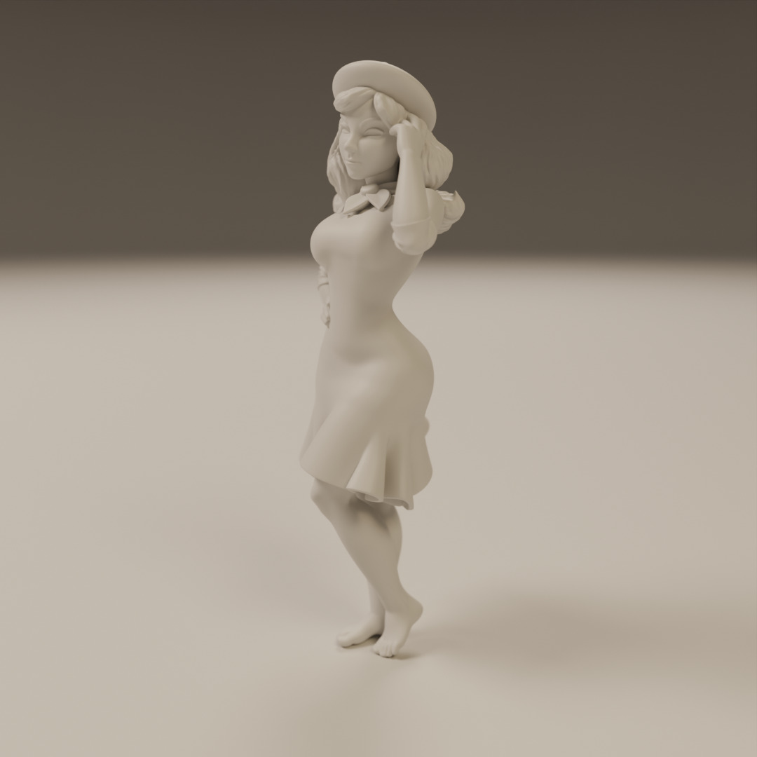 pin-up france 3D print model_5