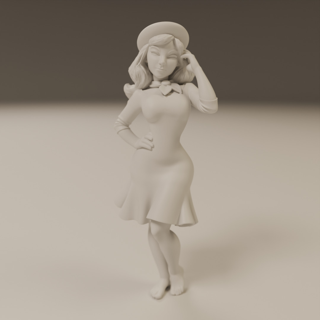 pin-up france 3D print model_8