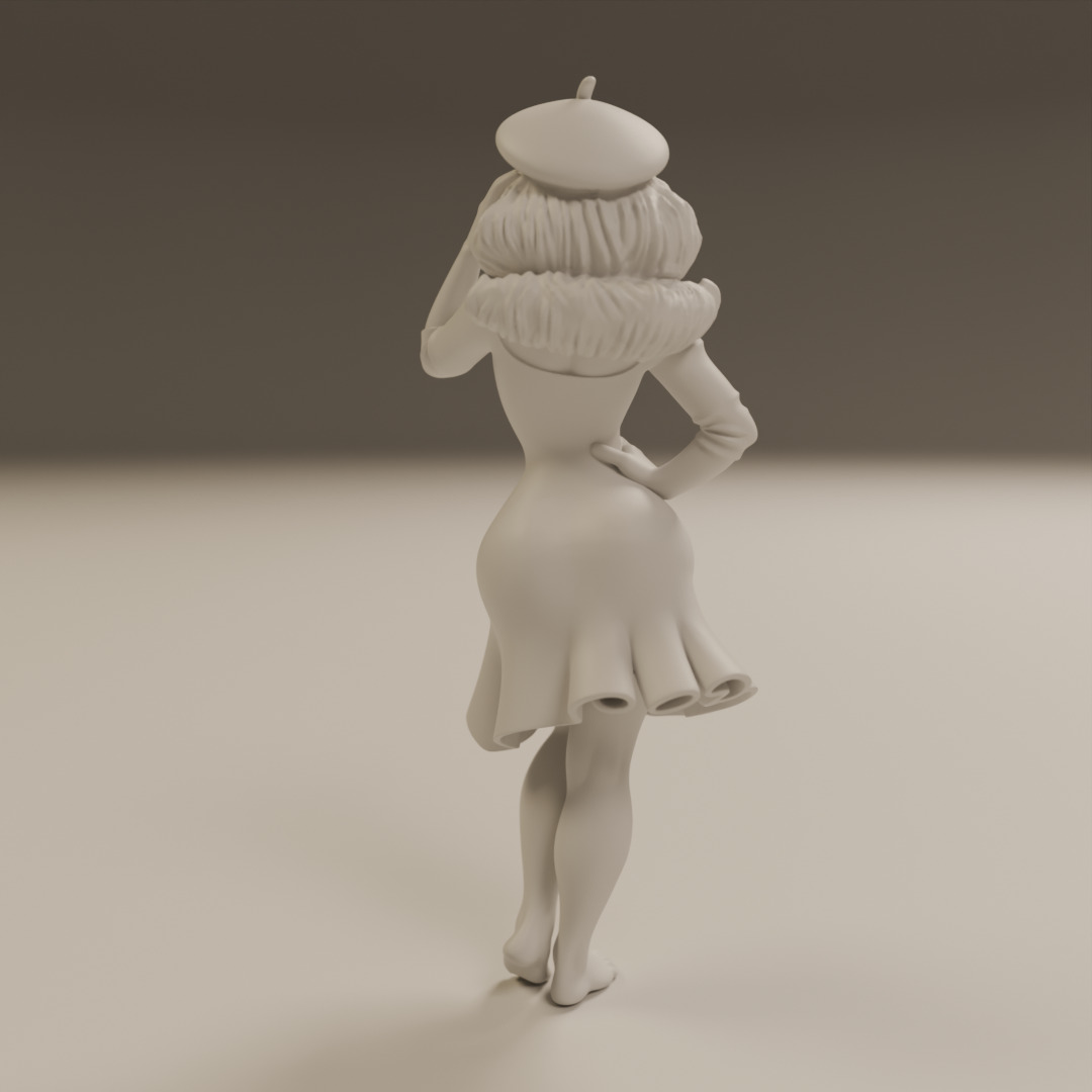 pin-up france 3D print model_3