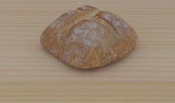 Bread loaf Low-poly 3D model_2
