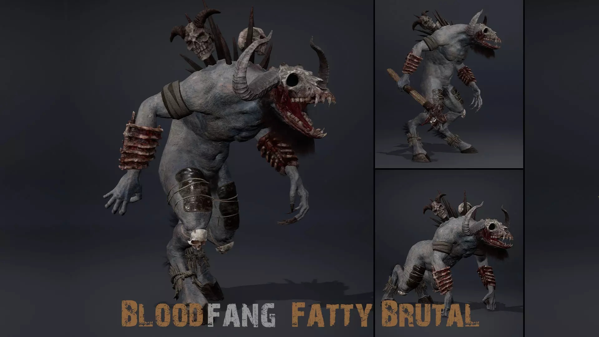 Bloodfang Fatty Brutal Low-poly 3D model