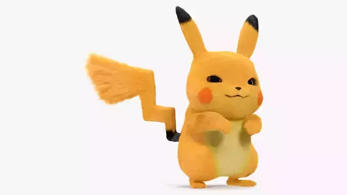 Anime Character Pikachu Angry Fur