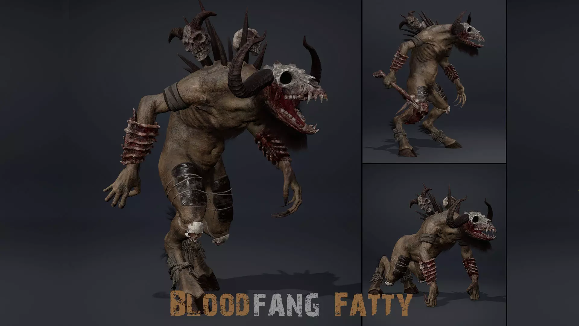 Bloodfang Fatty Low-poly 3D model