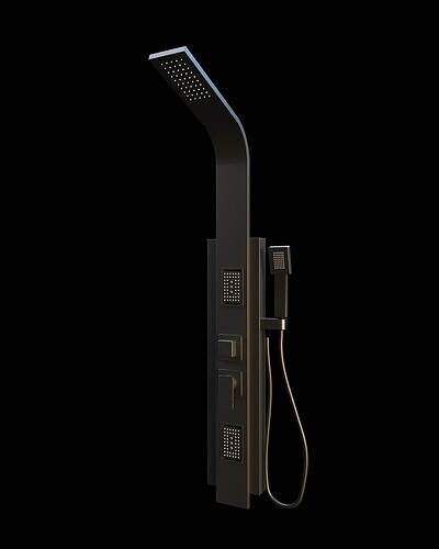 Klipen Anneta Black Shower Panel 3D model