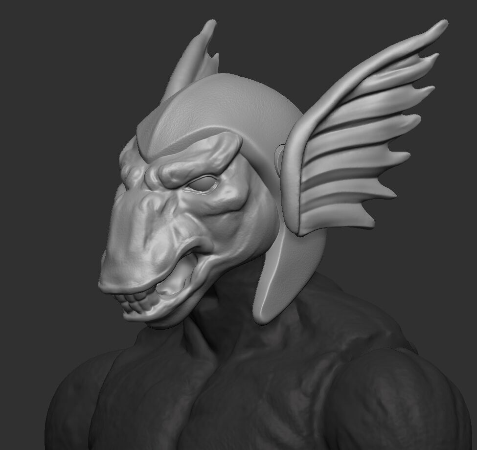 Beta Ray Bill Head 3D print model_1