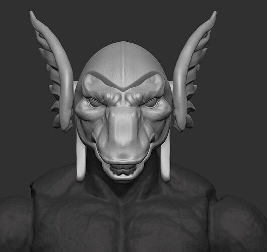 Beta Ray Bill Head 3D print model