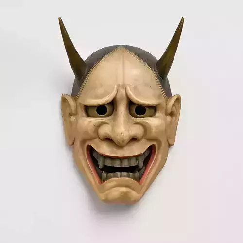 Hannya Mask Noh Theater toy 3D print model