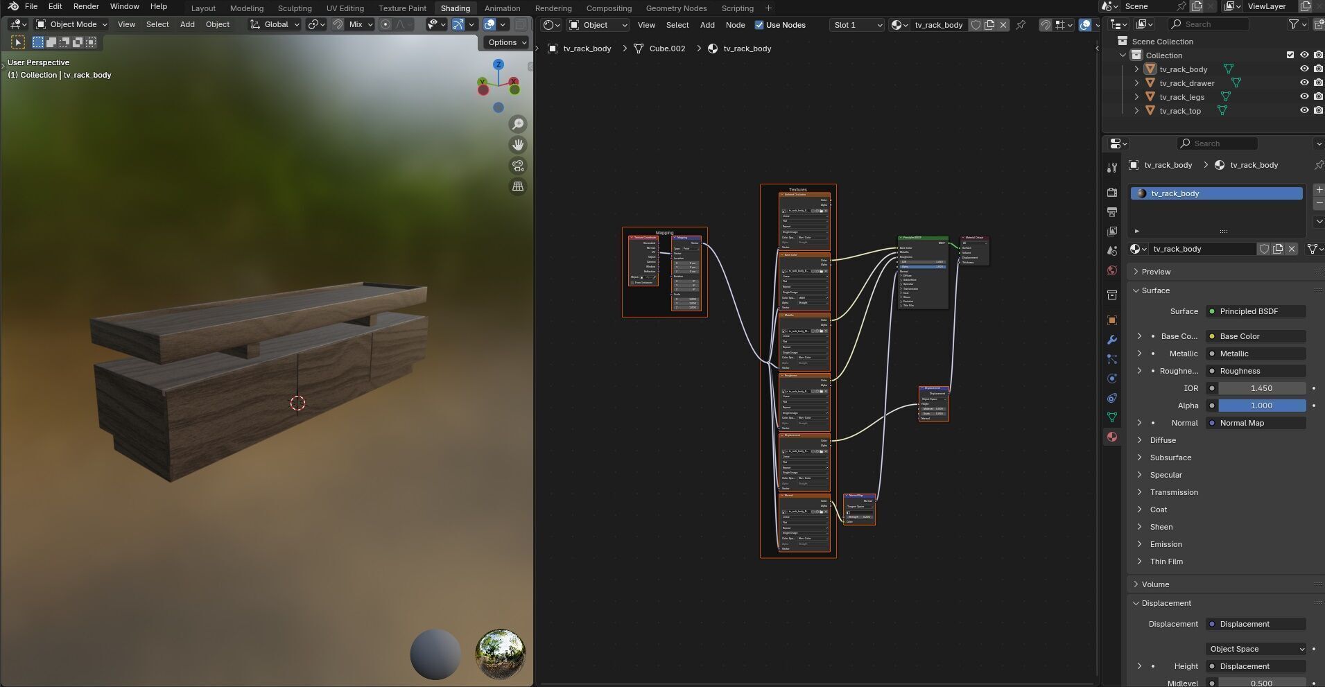 TV Rack CG25 3D model_15
