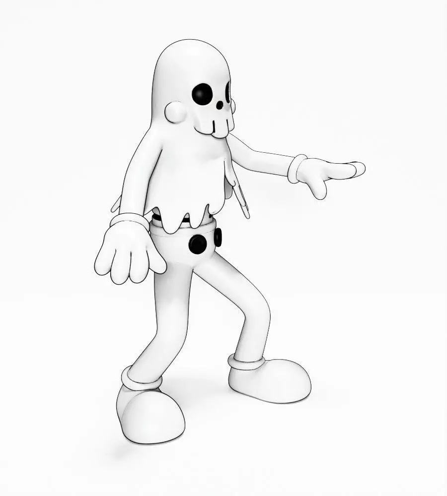 Ghost from Swing You Sinners toy 3D print model_19