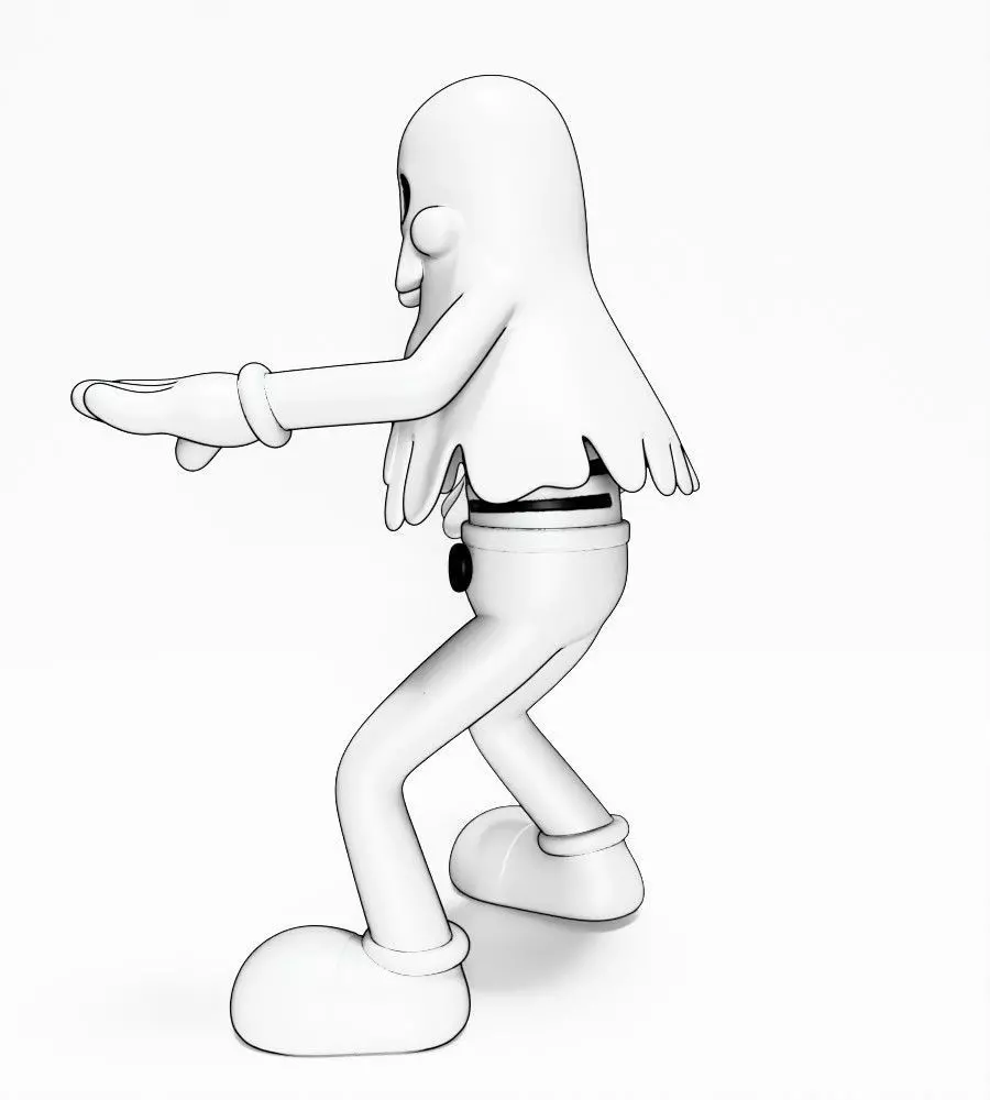 Ghost from Swing You Sinners toy 3D print model_7