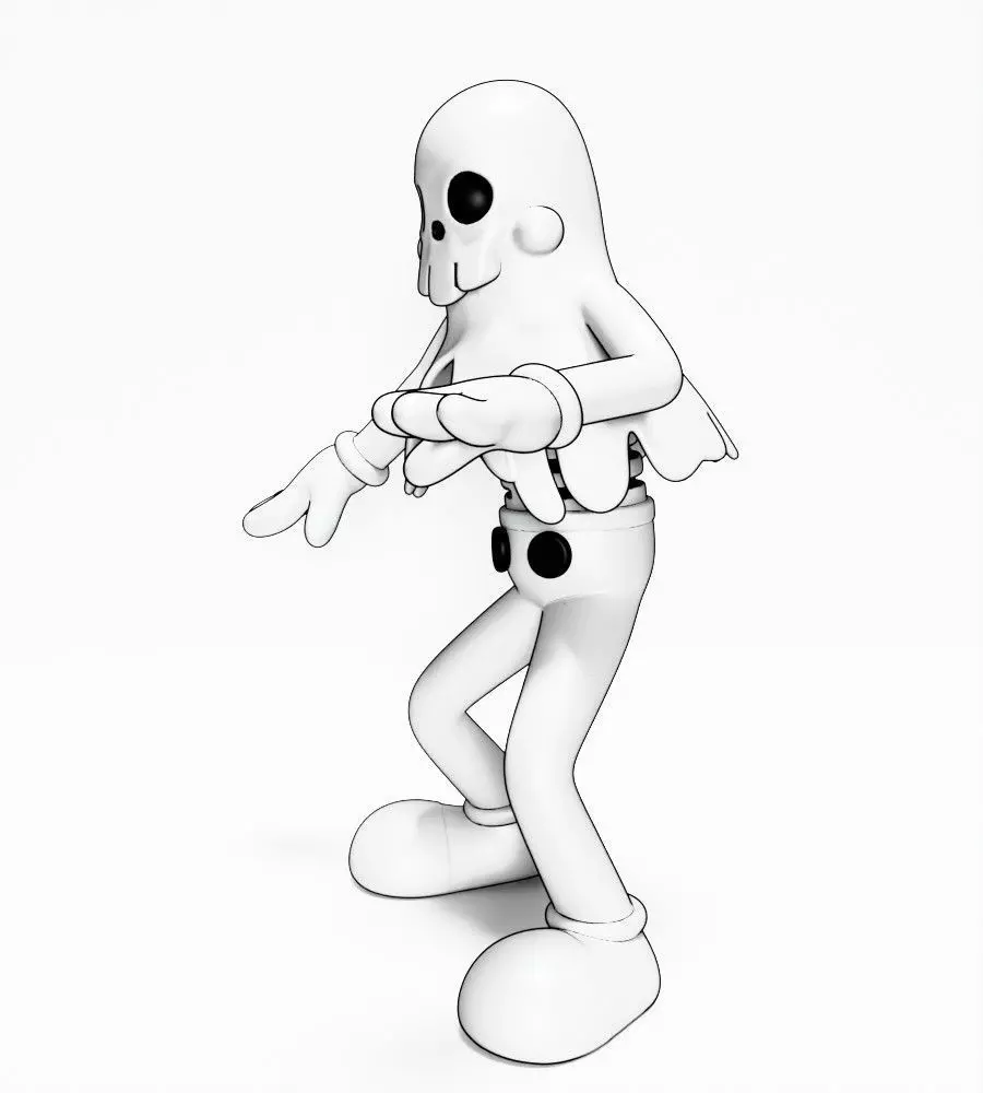 Ghost from Swing You Sinners toy 3D print model_4