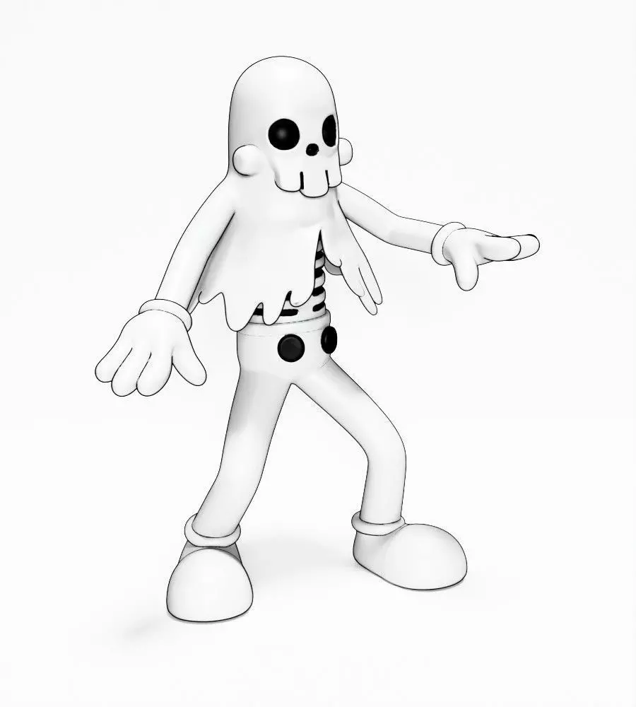 Ghost from Swing You Sinners toy 3D print model_20