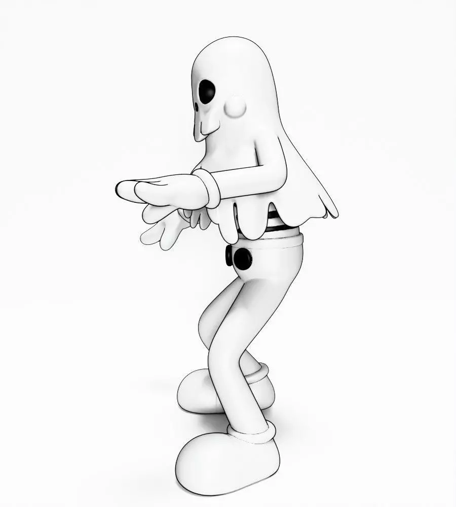 Ghost from Swing You Sinners toy 3D print model_5