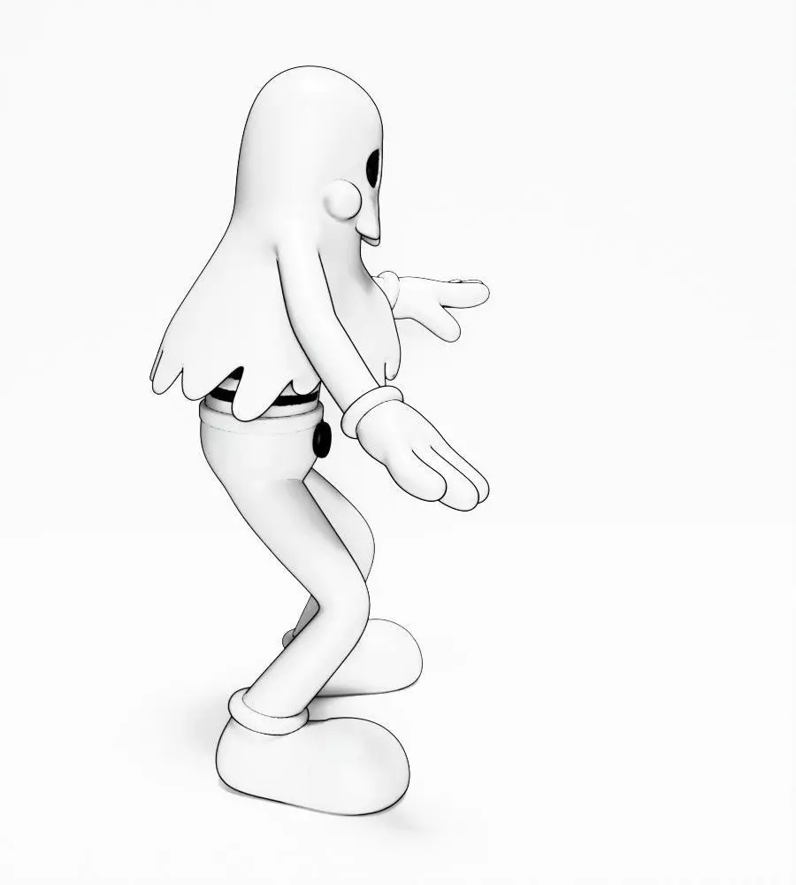 Ghost from Swing You Sinners toy 3D print model_16