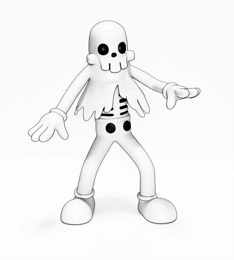 Ghost from Swing You Sinners toy 3D print model_21