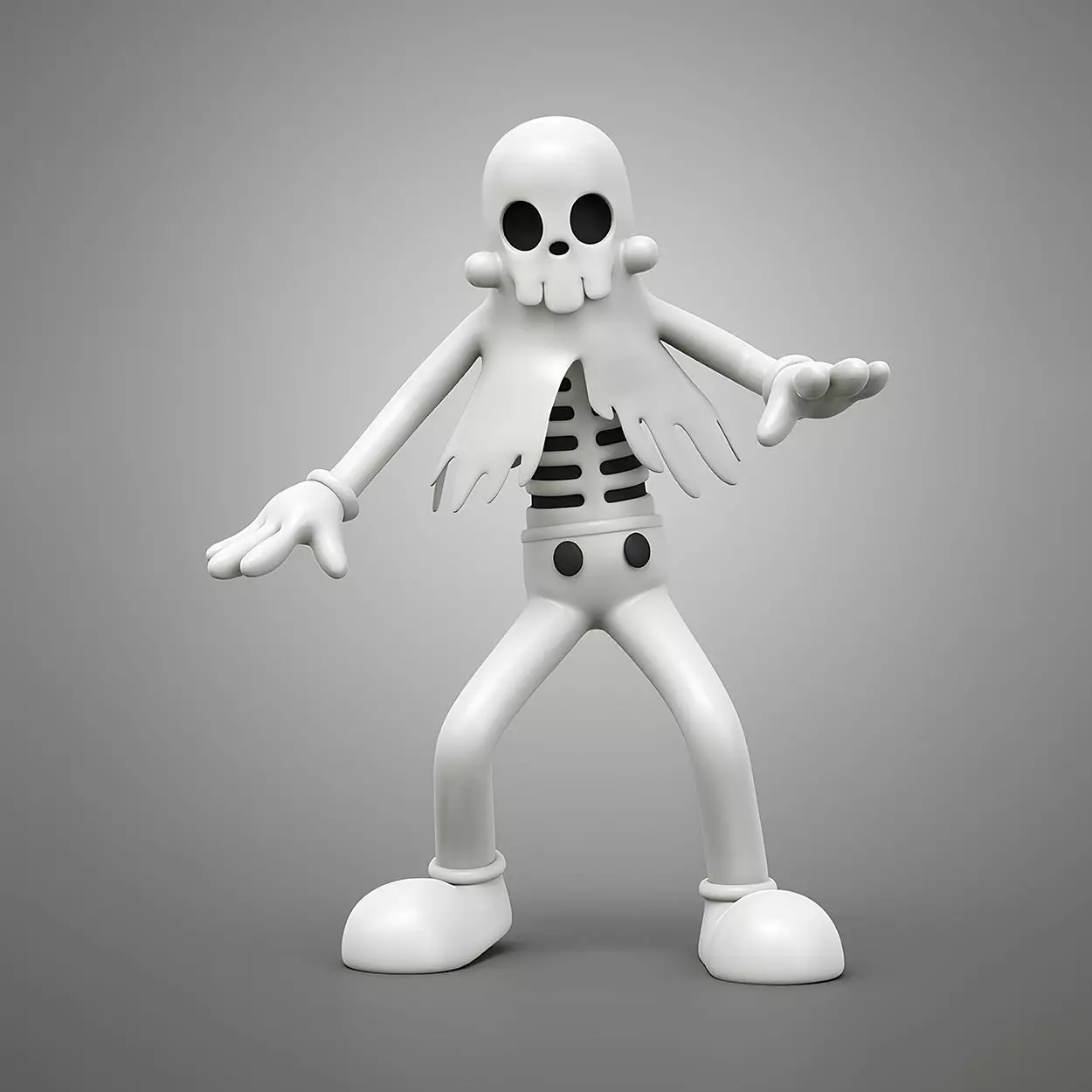 Ghost from Swing You Sinners toy 3D print model_0