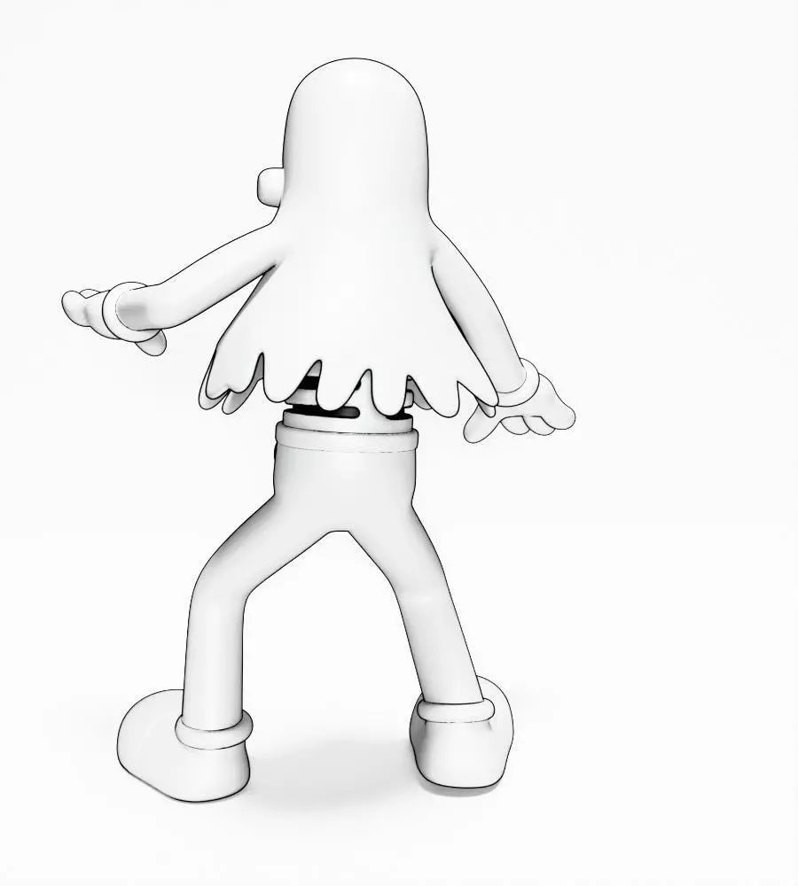 Ghost from Swing You Sinners toy 3D print model_10