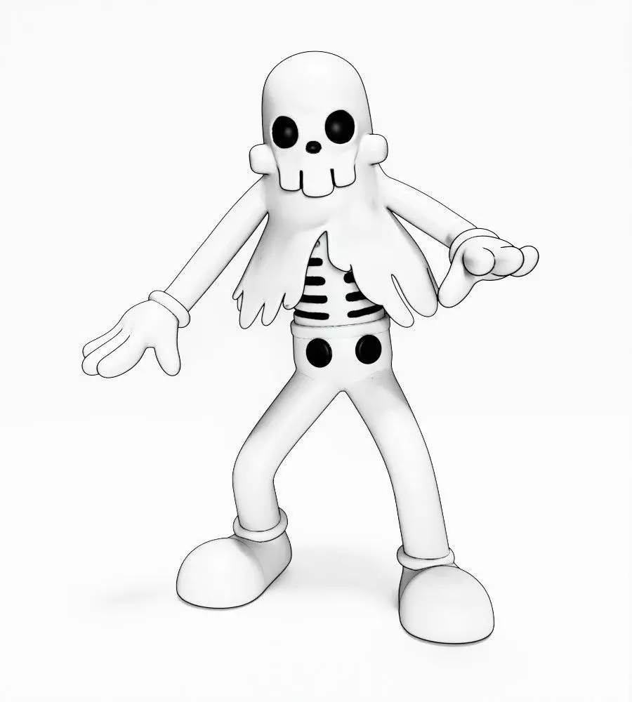 Ghost from Swing You Sinners toy 3D print model_1