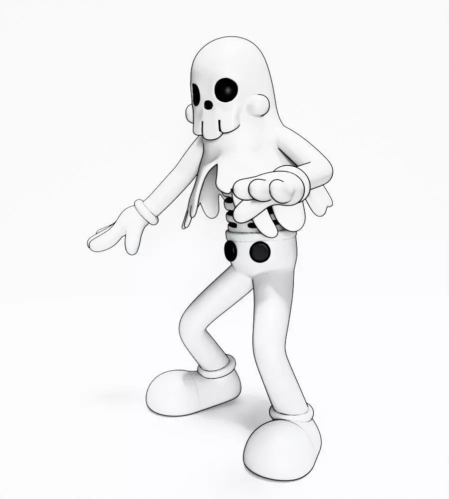 Ghost from Swing You Sinners toy 3D print model_3