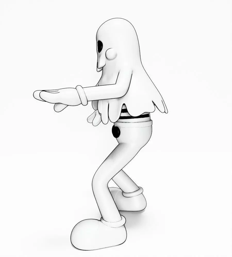 Ghost from Swing You Sinners toy 3D print model_6