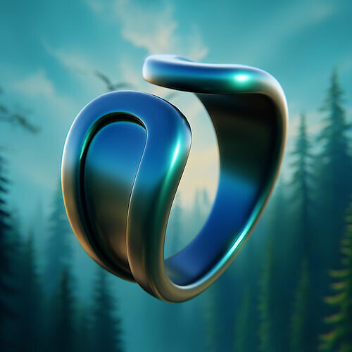 Eclipse Flow Ring Futuristic Jewelry Model 93 3D print model