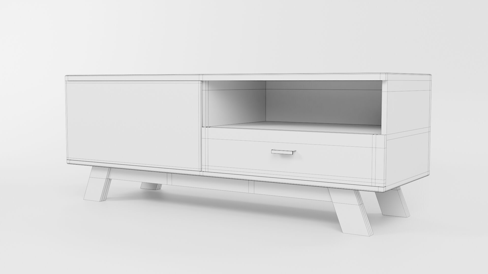 TV Rack CG26 3D model_8