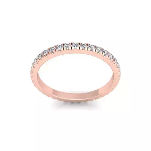 Eternity Band Diamond Ring 3d Model and Render 