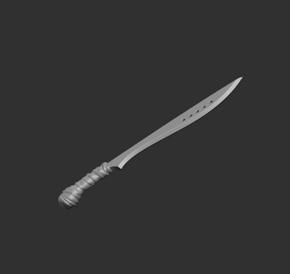 Book of Eli Action Figure Sword 3D print model_1