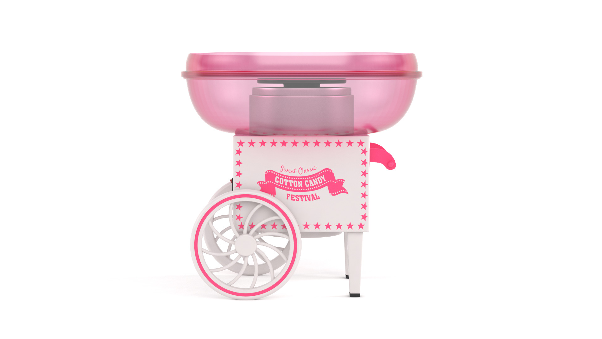 Cotton Candy Maker 3D model_1