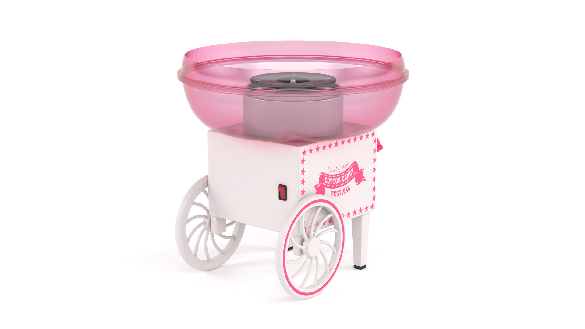 Cotton Candy Maker 3D model_2