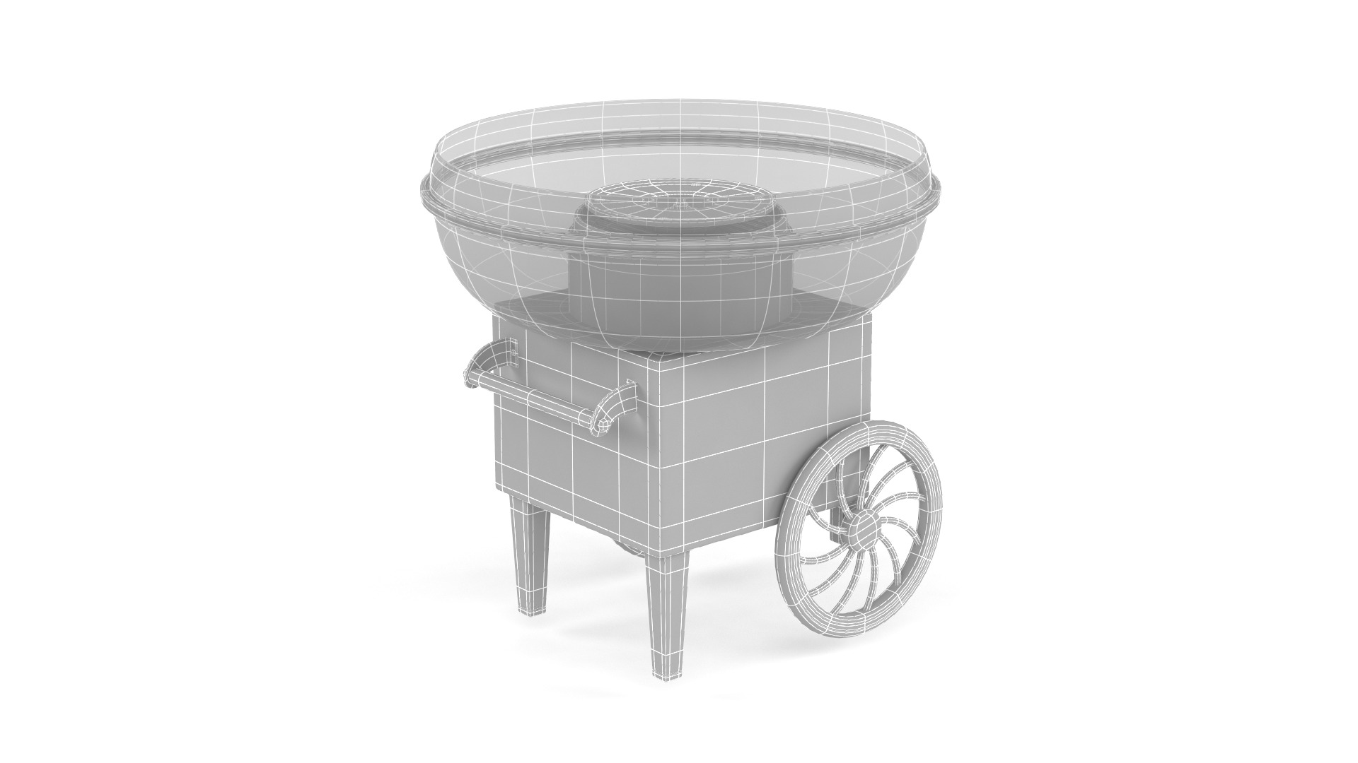 Cotton Candy Maker 3D model_9