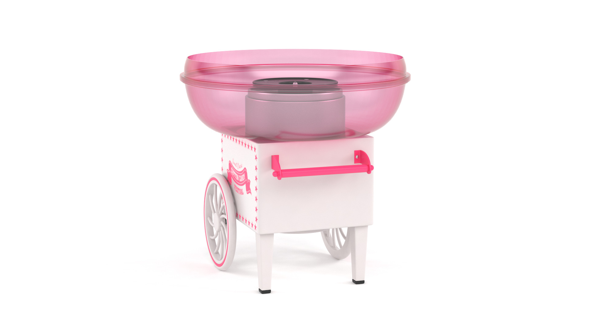 Cotton Candy Maker 3D model_4