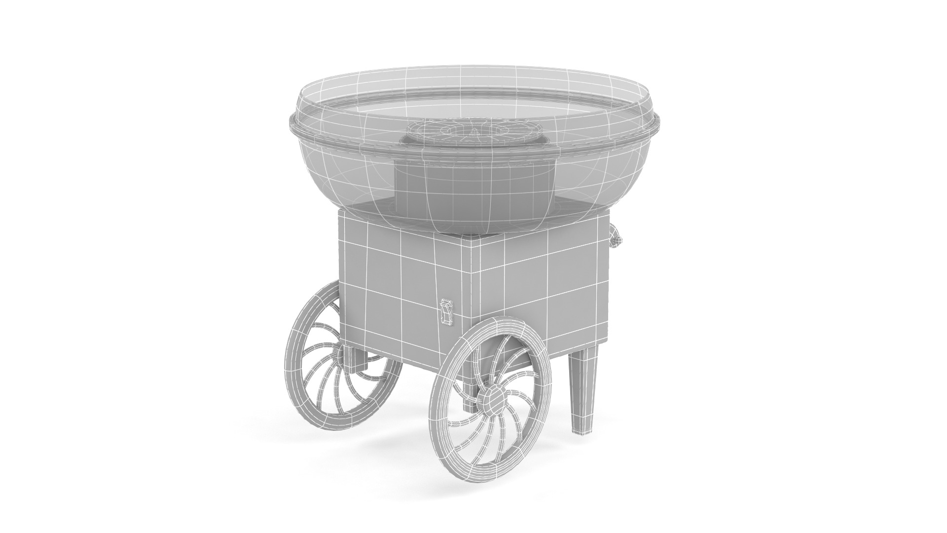 Cotton Candy Maker 3D model_7