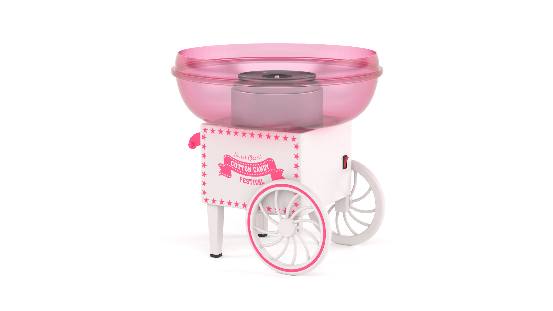 Cotton Candy Maker 3D model_3