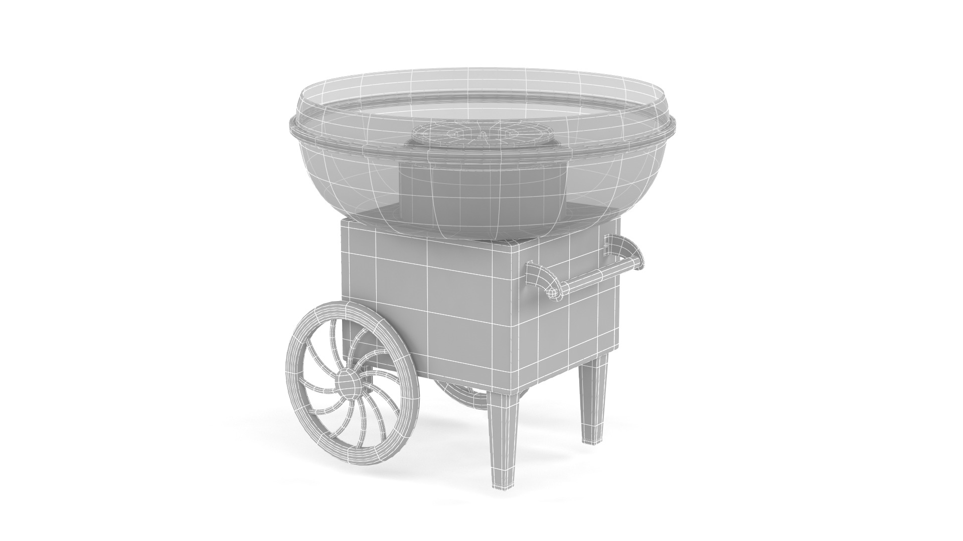 Cotton Candy Maker 3D model_5