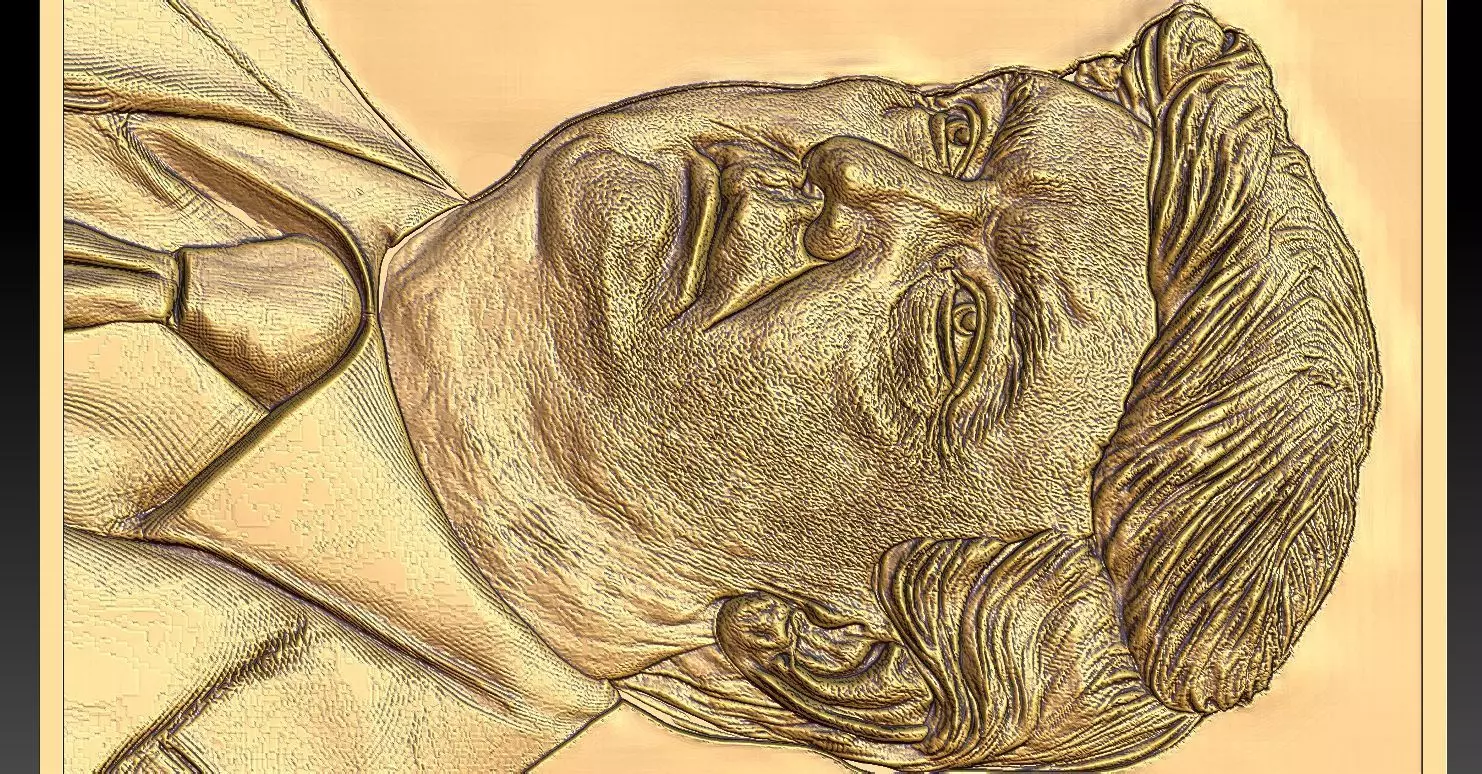3 Donald Trump CNC Relief Model 3D print model