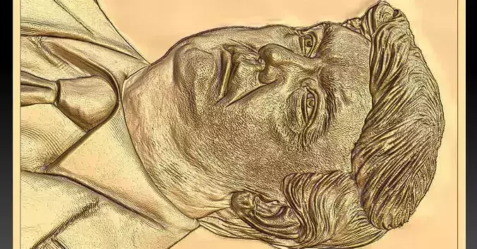 3 Donald Trump CNC Relief Model 3D print model