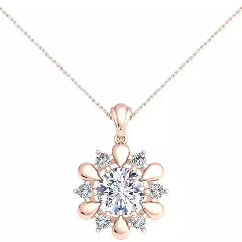 Flower Pendent 3d Model and Render