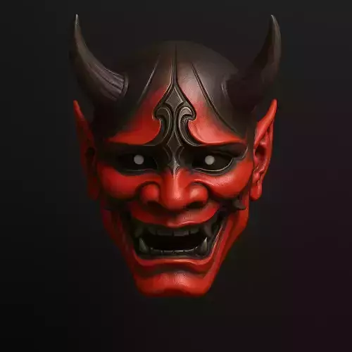 Japanese Red Oni Mask toy