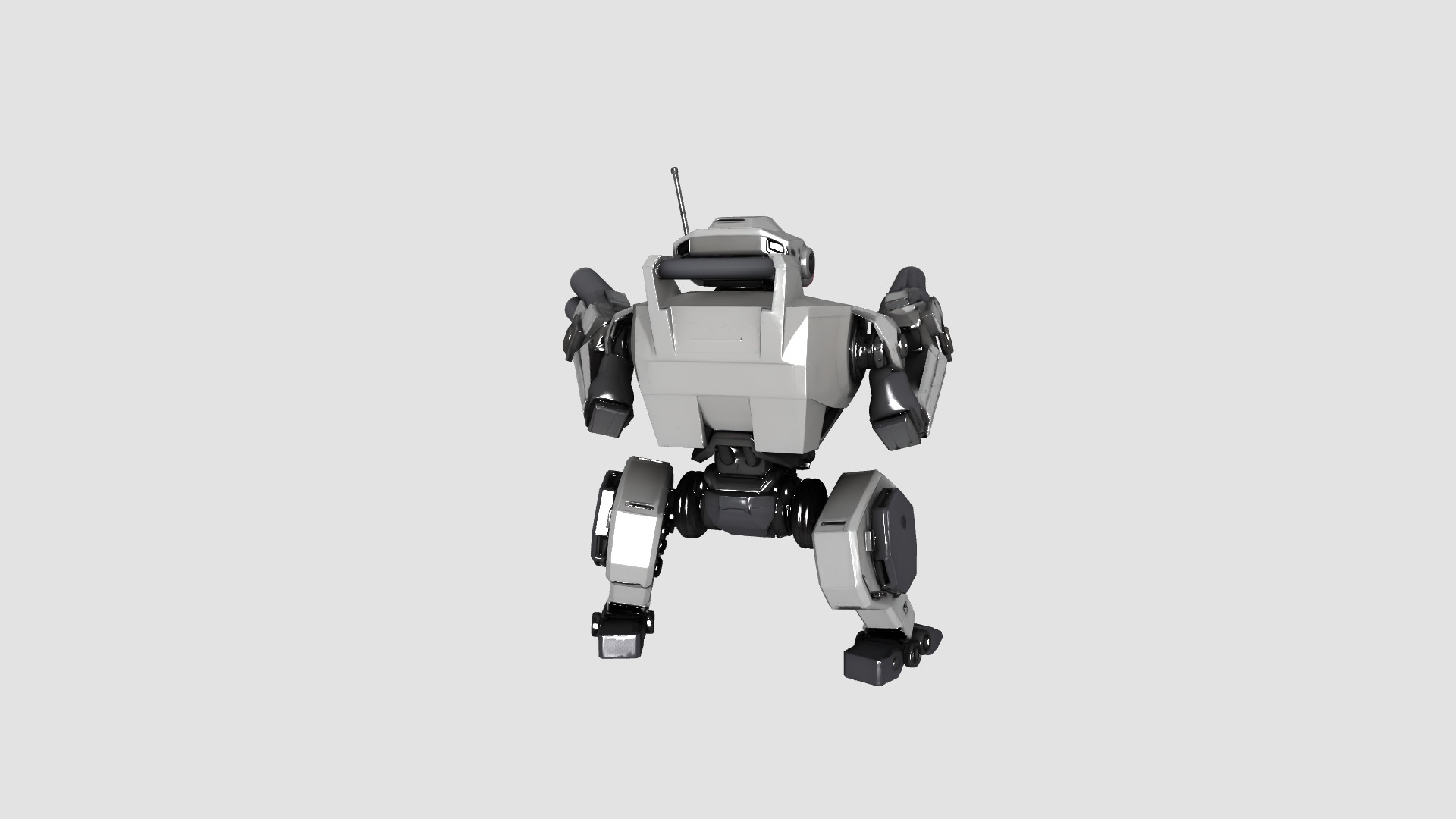 Sci Fi Drone and Robot Pack  9 High Detail Modular Models Low-poly 3D model_30