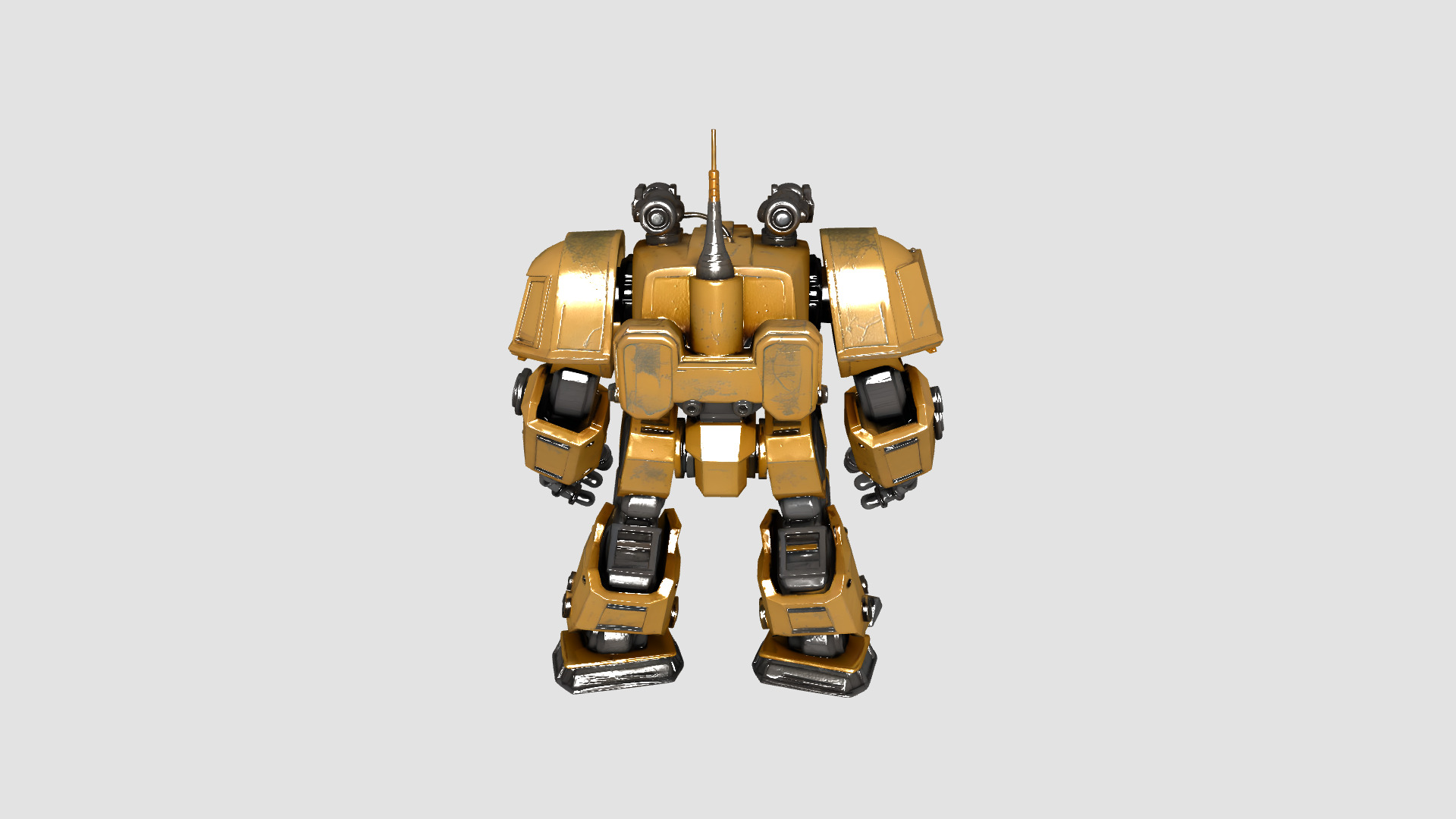 Sci Fi Drone and Robot Pack  9 High Detail Modular Models Low-poly 3D model_2