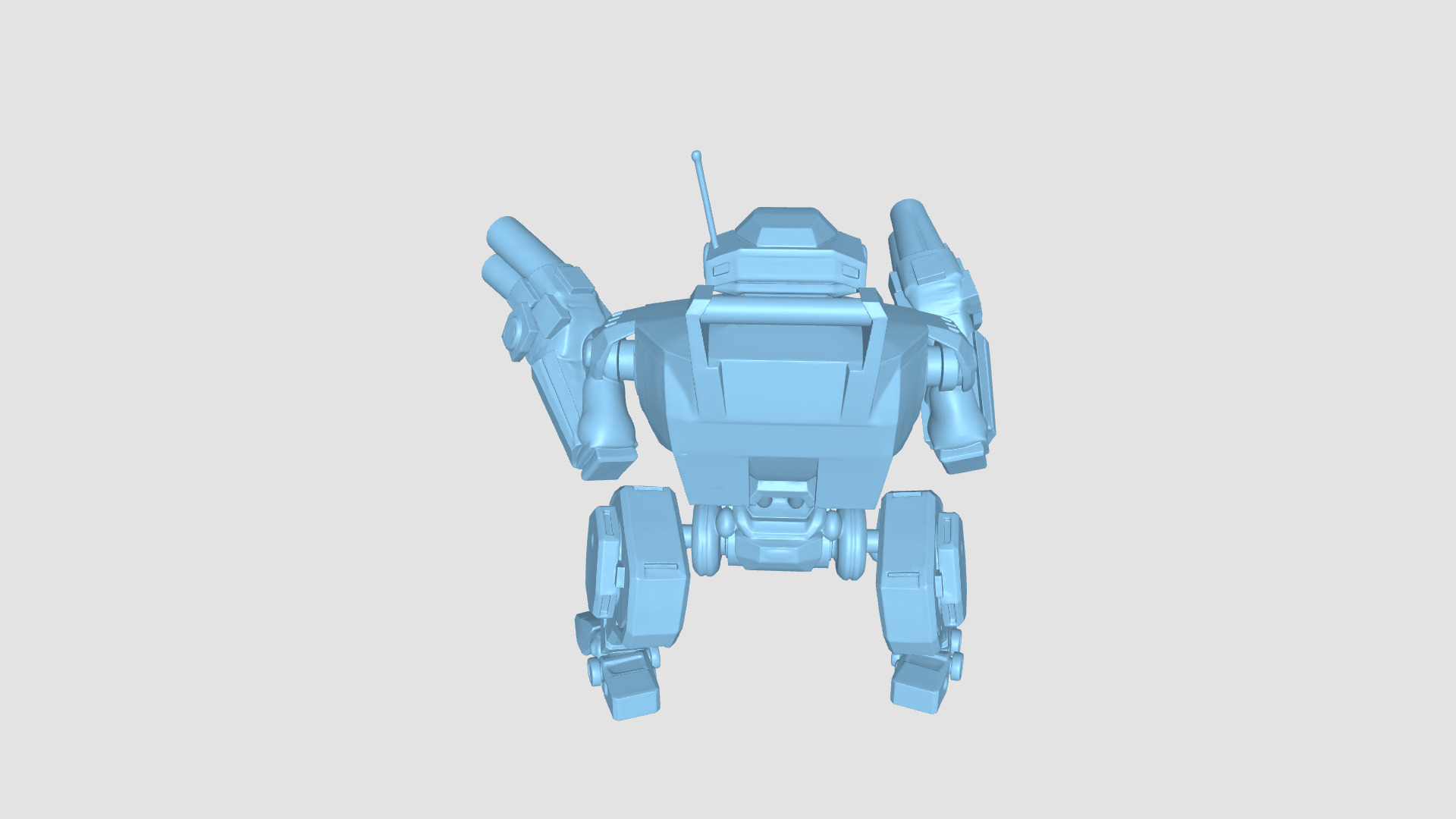 Sci Fi Drone and Robot Pack  9 High Detail Modular Models Low-poly 3D model_29