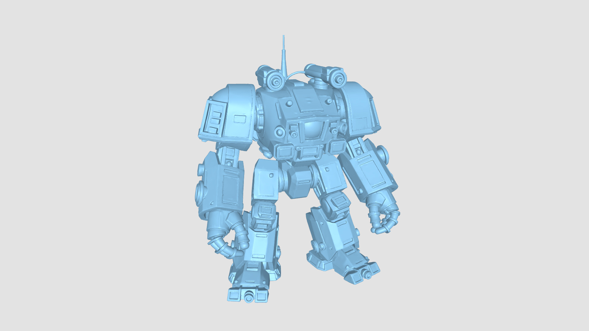 Sci Fi Drone and Robot Pack  9 High Detail Modular Models Low-poly 3D model_1