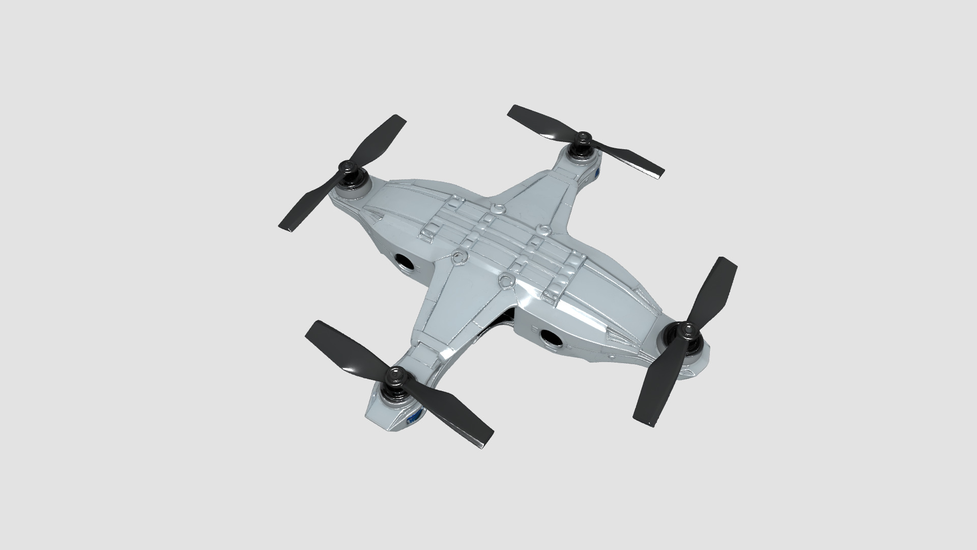 Sci Fi Drone and Robot Pack  9 High Detail Modular Models Low-poly 3D model_8